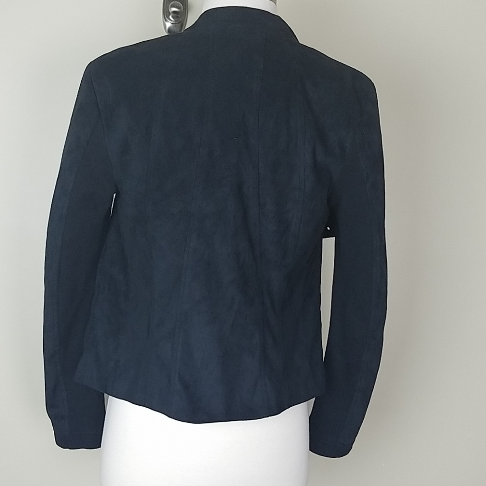 Express Open Front Drapey Blazer Jacket Xs - image 4